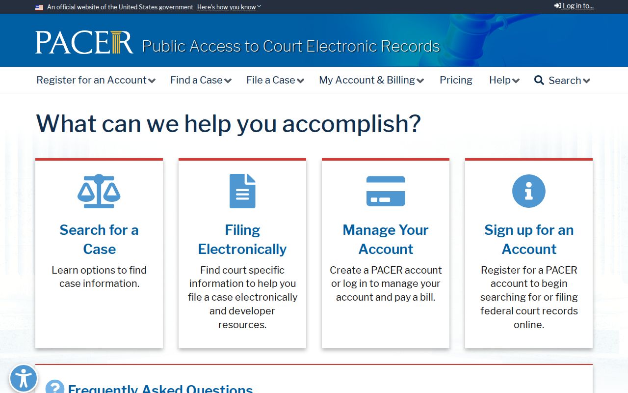 Archuleta County federal criminal court case access through PACER